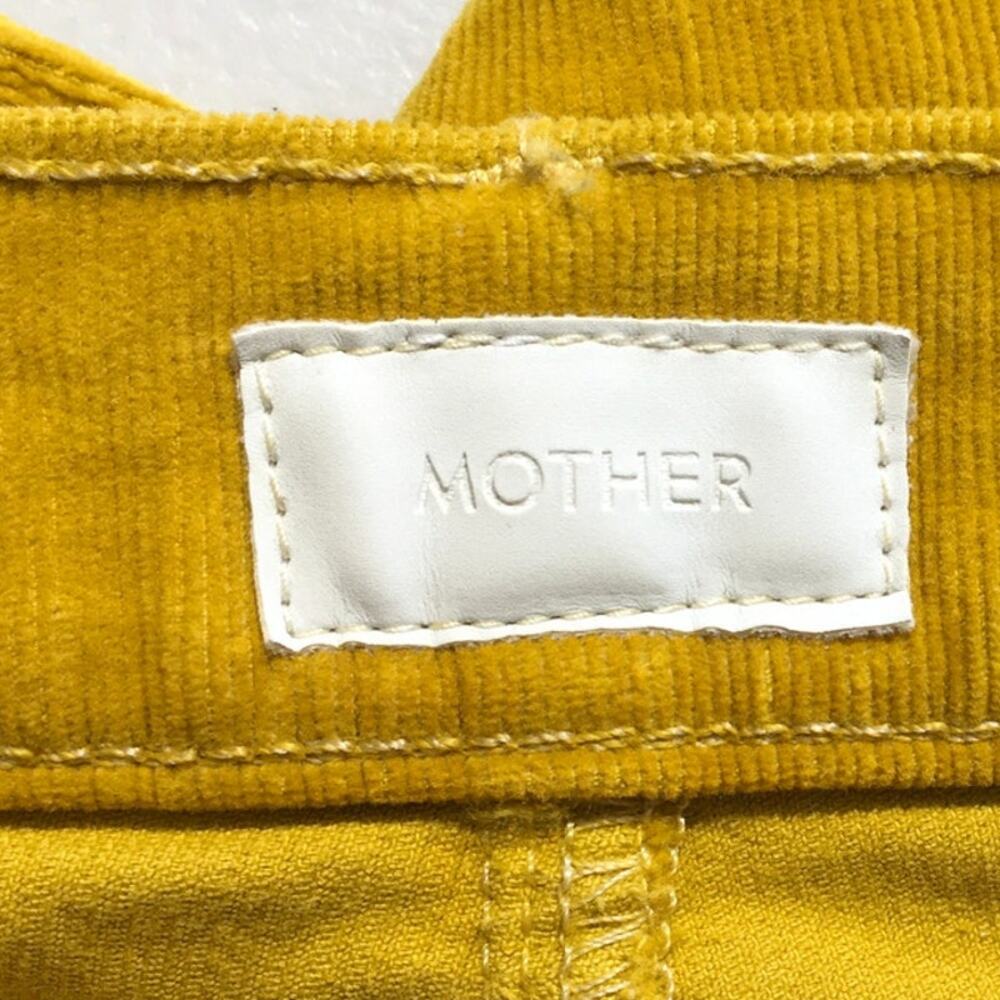 Mother Mustard Yellow Jeans Size 28 - Retro, Streetwear, Statement - Picture 3 of 9